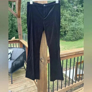 Lauren Ralph Lauren Black Velvet Trouser pants size 10